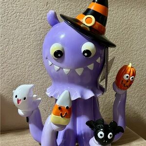 Purple Halloween Octopus Figurine